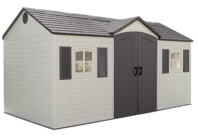 Lifetime 6446 15-by-8 Foot Outdoor Storage Shed
