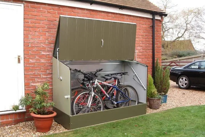 Bosmere trimetals bicycle secure storage