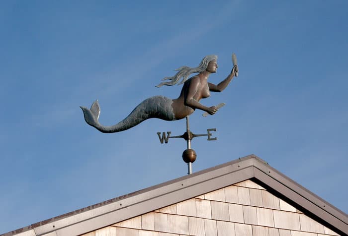 Weathervanes Sculpture - Mermaid Weathervane