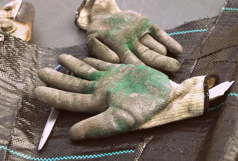 Best Garden Gloves - Close up of well loved and used gloves