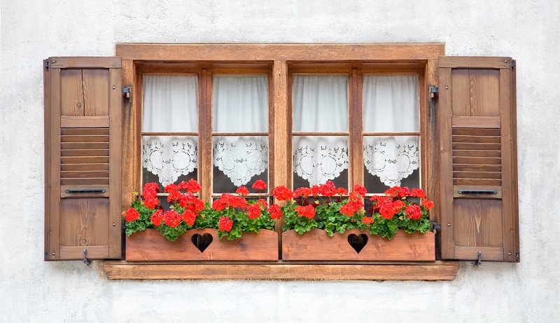 Curb appeal ideas - flower window boxes