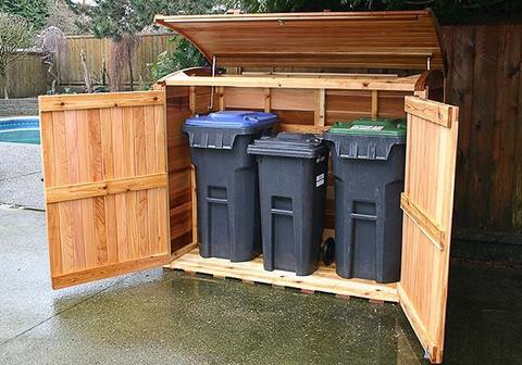 Outdoor Living Waste Storage Shed