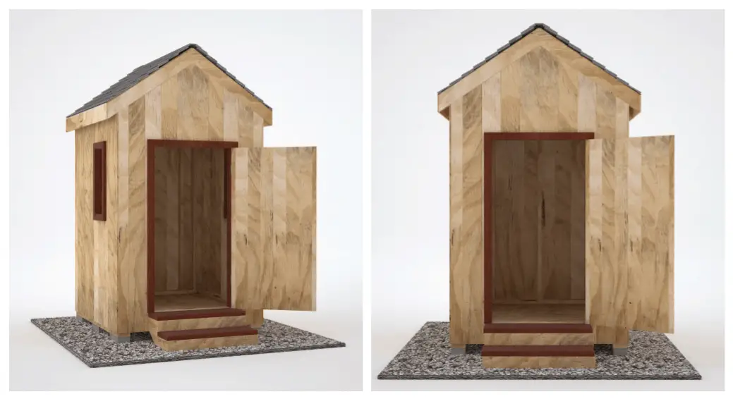 6x6 shed model render