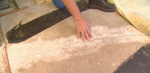 Foundation problems - cracked concrete slab